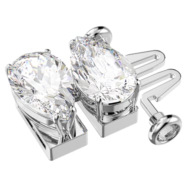 Matrix 익스텐더, 피어 컷, 화이트, 로듐 플래팅 - Swarovski, 5635628