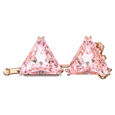 Matrix 延长链, 三角形切割, 粉红色, 镀玫瑰金色调 - Swarovski, 5635636