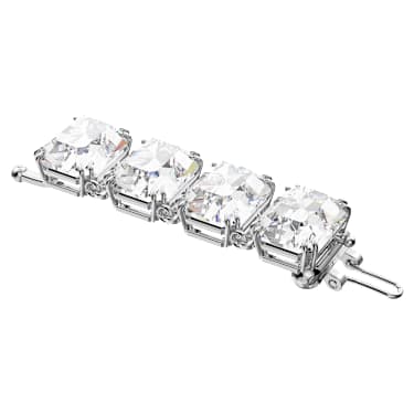 Millenia extender, Octagon cut, White, Rhodium plated - Swarovski, 5635642