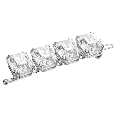 Extender Millenia, Taglio ottagonale, Bianco, Placcato rodio - Swarovski, 5635642