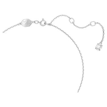 Constella pendant, Round cut, Pavé, White, Rhodium plated - Swarovski, 5636264
