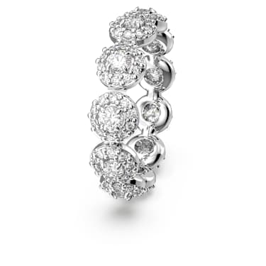Una Angelic ring, Round cut, White, Rhodium plated - Swarovski, 5636268