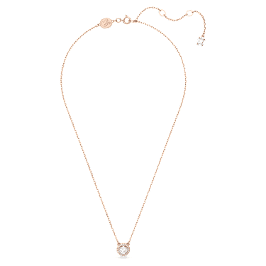 Pendentif Una Angelic, Taille ronde, Pavé, Blanc, Doré à l’or rose 18 carats (750/1000) - Swarovski, 5636272
