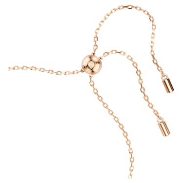 Una Angelic armband, Ronde slijpvorm, Wit, Roségoudkleurige toplaag - Swarovski, 5636273