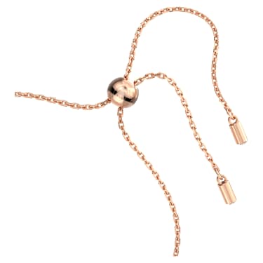 Una Angelic bracelet, Round cut, White, Rose gold-tone plated - Swarovski, 5636273