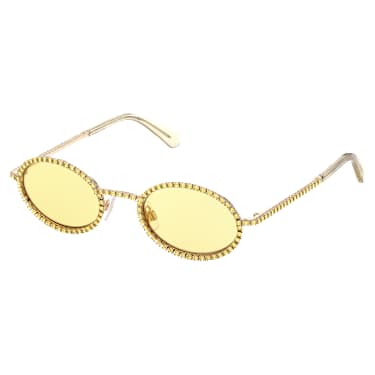 선글라스, 타원형 쉐입, 파베, SK0340 32L, 옐로우 - Swarovski, 5636335
