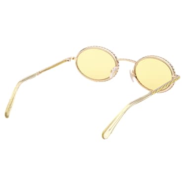 선글라스, 타원형 쉐입, 파베, SK0340 32L, 옐로우 - Swarovski, 5636335