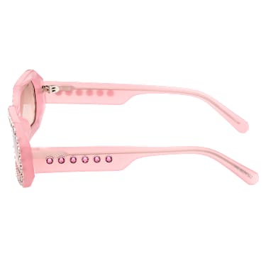 Occhiali da sole, Forma ottagonale, Pavé, SK0345 72U, Rosa - Swarovski, 5636336