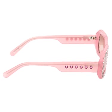 Occhiali da sole, Forma ottagonale, Pavé, SK0345 72U, Rosa - Swarovski, 5636336