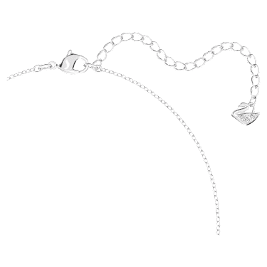 Lilia Y形项链, 蝴蝶, 白色, 镀铑 - Swarovski, 5636415