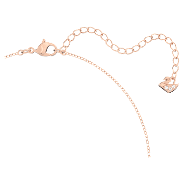 Collana a Y Idyllia Lilia, Farfalla, Bianco, Placcato color oro rosa - Swarovski, 5636419