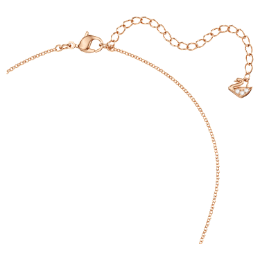 Collar Idyllia Lilia, Mariposa, Blanco, Acabado en oro rosa de 18 quilates - Swarovski, 5636422
