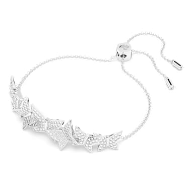 Idyllia Lilia Armband, Fjäril, White, Rodiumpläterad - Swarovski, 5636429