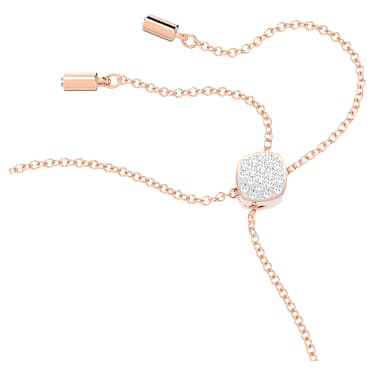 Bracelet Idyllia Lilia, Papillon, Blanc, Doré à l’or rose 18 carats (750/1000) - Swarovski, 5636430
