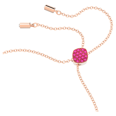 Pulsera Idyllia Lilia, Mariposa, Rosa, Baño tono oro rosa | Swarovski