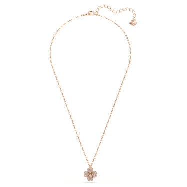 Obesek Latisha, Roža, Roza, V videzu rožnatega zlata 18K - Swarovski, 5636489