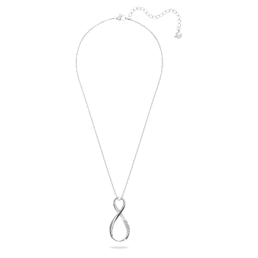 Přívěsek Exist, Infinity, Bílá, Pokoveno rhodiem - Swarovski, 5636493