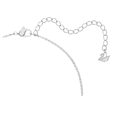 Přívěsek Exist, Infinity, Bílá, Pokoveno rhodiem - Swarovski, 5636493