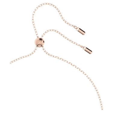 Pendentif Dextera, Boucle entrelacée, Blanc, Placage de ton or rosé - Swarovski, 5636496