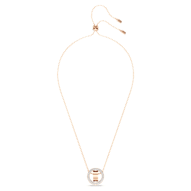 Wisiorek Dextera, Biały, Powłoka w odcieniu różowego złota - Swarovski, 5636500