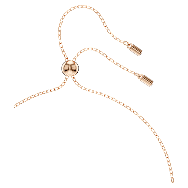 Dextera pendant, Pavé, White, Rose gold-tone plated | Swarovski