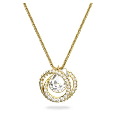 Pendente Generation, Bianco, Placcato color oro - Swarovski, 5636511