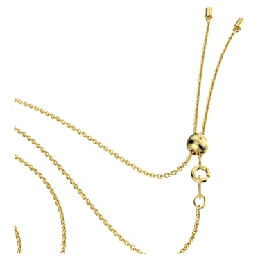 Collier Generation, Blanc, Placage de ton or - Swarovski, 5636586