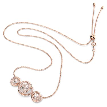 Collana Generation, Bianca, Placcato color oro rosa - Swarovski, 5636589