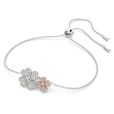 Bracelet Latisha, Fleur, Multicolore, Métal rhodié - Swarovski, 5636590