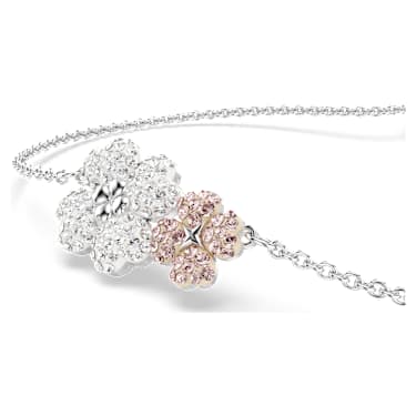 Zapestnica Latisha, Roža, Večbarvna, Prevleka iz rodija - Swarovski, 5636590