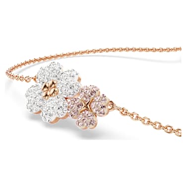 Bracelet Latisha, Fleur, Multicolore, Placage de ton or rosé - Swarovski, 5636591
