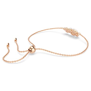 Bransoletka Latisha, Kwiat, Różnokolorowa, Powłoka w odcieniu różowego złota - Swarovski, 5636591