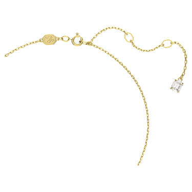 Stilla 펜던트, 라운드 컷, 화이트, 18K 골드 피니시 - Swarovski, 5636703