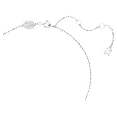 Stilla 펜던트, 피어 컷, 화이트, 로듐 플래팅 - Swarovski, 5636708