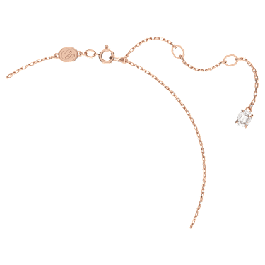 Pendentif Constella, Taille ronde, Blanc, Placage de ton or rosé - Swarovski, 5636710