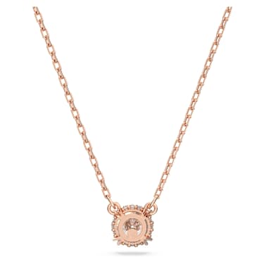 Swarovski rose gold circle necklace store