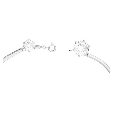 Constella necklace, Mixed round cuts, White, Rhodium plated - Swarovski, 5638696