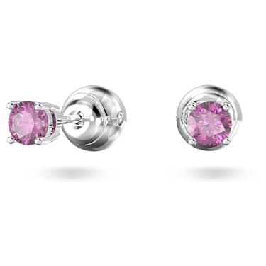 Purple diamond online stud earrings