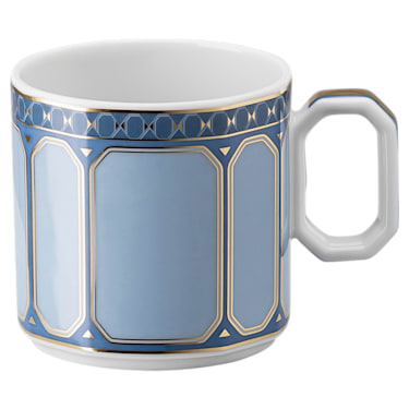 Signum espresso set, Porcelain, Multicolored - Swarovski, 5640036