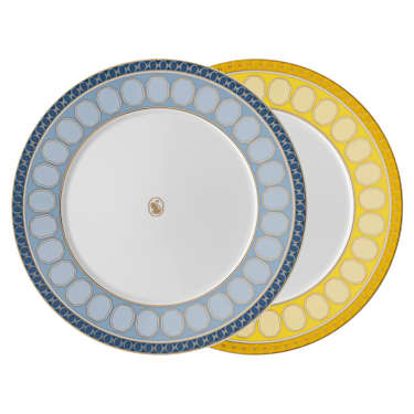 Signum plate set, Porcelain, Medium, Multicoloured - Swarovski, 5640050