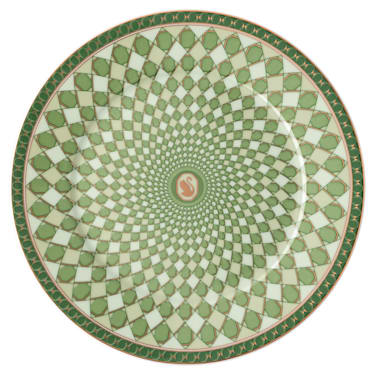 Signum plate set, Porcelain, Medium, Multicolored - Swarovski, 5640061