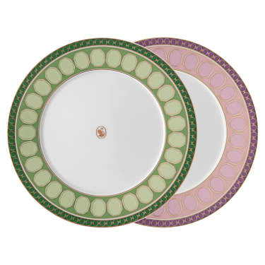 Set piatti Signum, Porcellana, Medio, Multicolore - Swarovski, 5640062