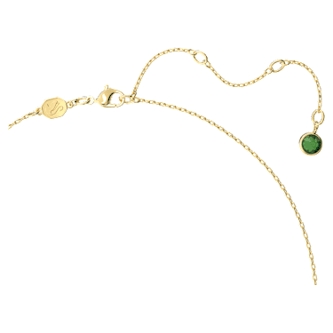 Chroma necklace, Octagon cut, Multicolored, Gold-tone plated - Swarovski, 5640256