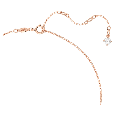 Una necklace, Purple, 18K rose gold finish - Swarovski, 5640291