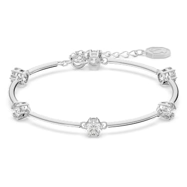 Constella 뱅글, 라운드 컷, 화이트, 로듐 플래팅 - Swarovski, 5641680