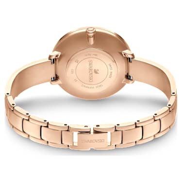 Crystalline Delight Uhr, Schweizer Produktion, Metallarmband, Grau, Roségoldfarbenes Finish - Swarovski, 5642218