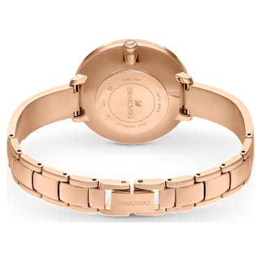 Relógio Crystalline Delight, Fabrico suíço, Pulseira de metal, Rosa, Acabamento em rosa dourado - Swarovski, 5642221
