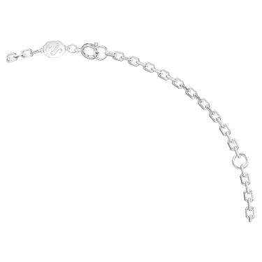 Pendentif Dextera, Forme octogonale, Medium, Blanc, Métal rhodié - Swarovski, 5642388