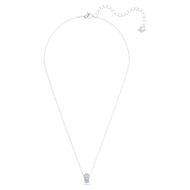 Dextera pendant, Blue, Rhodium plated - Swarovski, 5642886