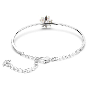 メーカー直売所 Eternal Flower バングル, フラワー, マルチカラー, ミックスメタル仕上げ | Swarovski アクセサリー